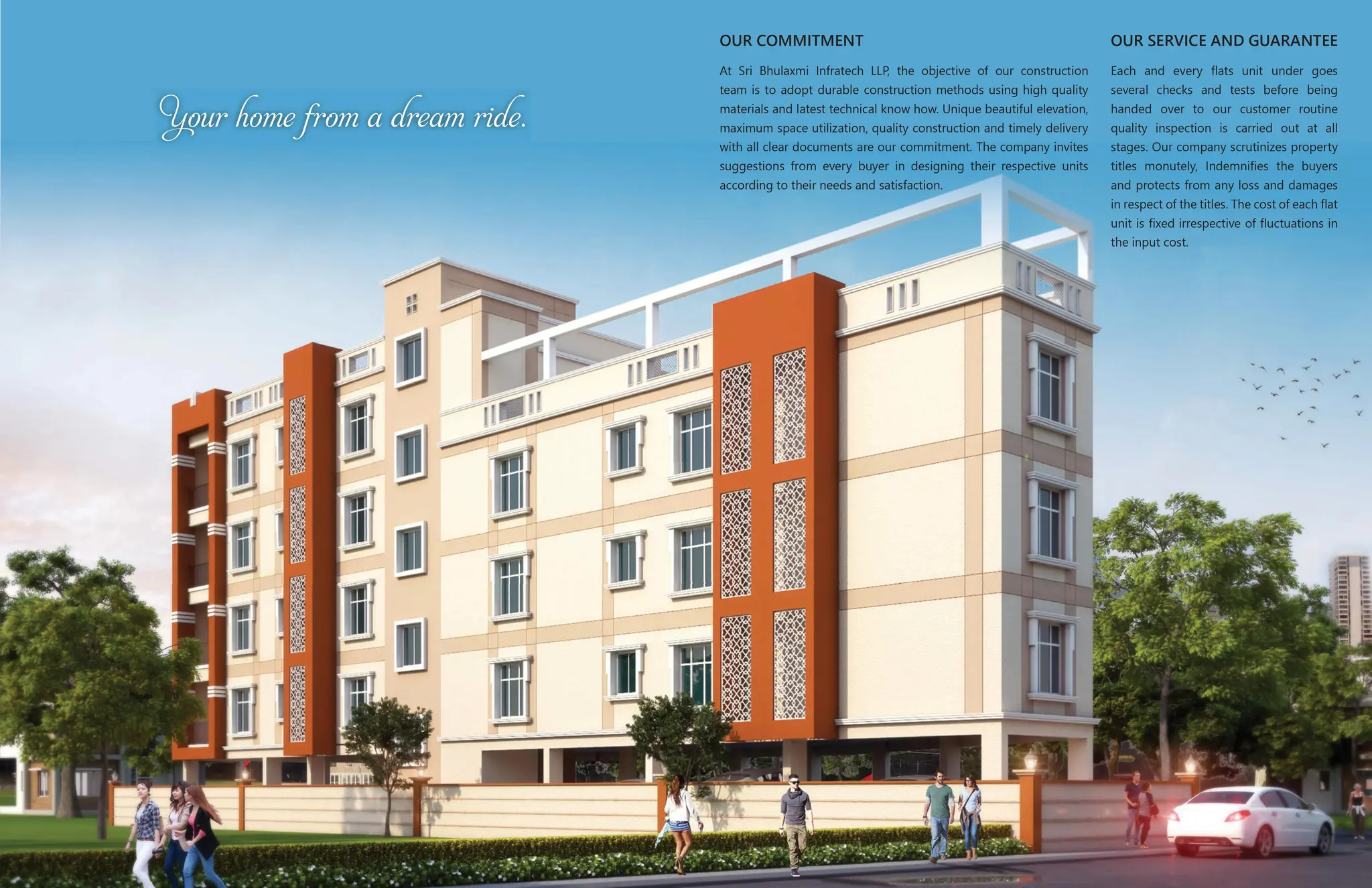 WELCOME TO A CHIC LIVING.
A home of families, SAI Nirmalya is a marvel of unification of the epitome in civil engineering,
architecture, interior design, technology and environmental consciousness. this luxurious structure
flats each equipped with ultra-modern sleek design, amenities such as community hall, individual
car parking space, extra two wheeler parking space, 24x7 power backup, Automatic elevator among
others. This avenue apartment is earthquake resistant and is the pinnacle of opulent life. It is located
at Subudhipur in front of DN Regalia Shopping Mall, which is 6 km. from Khandagiri police station,
1 km from National High way-a serene neighborhood filled with greenery